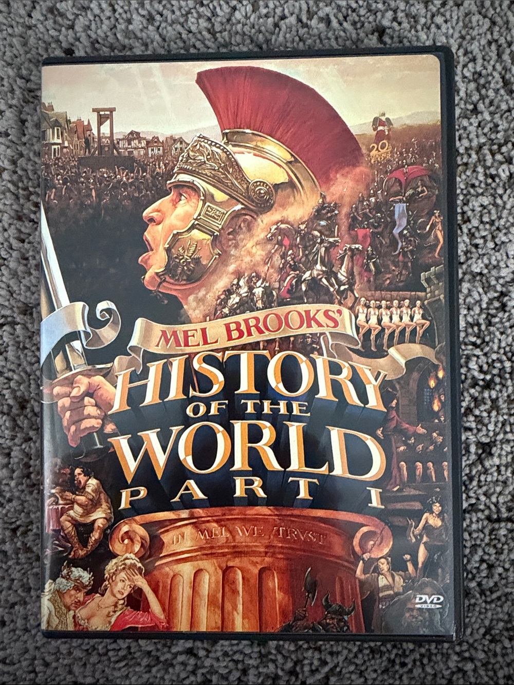 Mel Brooks History of the World Part I DVD - Red & Gold Cover